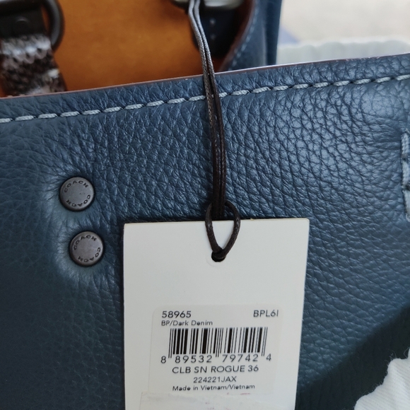 Coach 1941 Rogue 36 with Colourblock Snakeskin - Picture 14 of 16